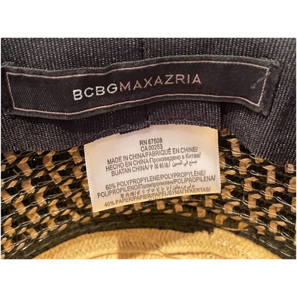 BCBG MAXAZRIA Fedora Hat Straw - Picture 4 of 6